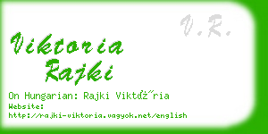 viktoria rajki business card